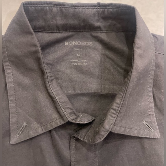 Bonobos Dark Gray Casual Button Down Shirt - Picture 6 of 7